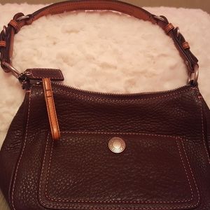 EUC Coach chocolate brown purse